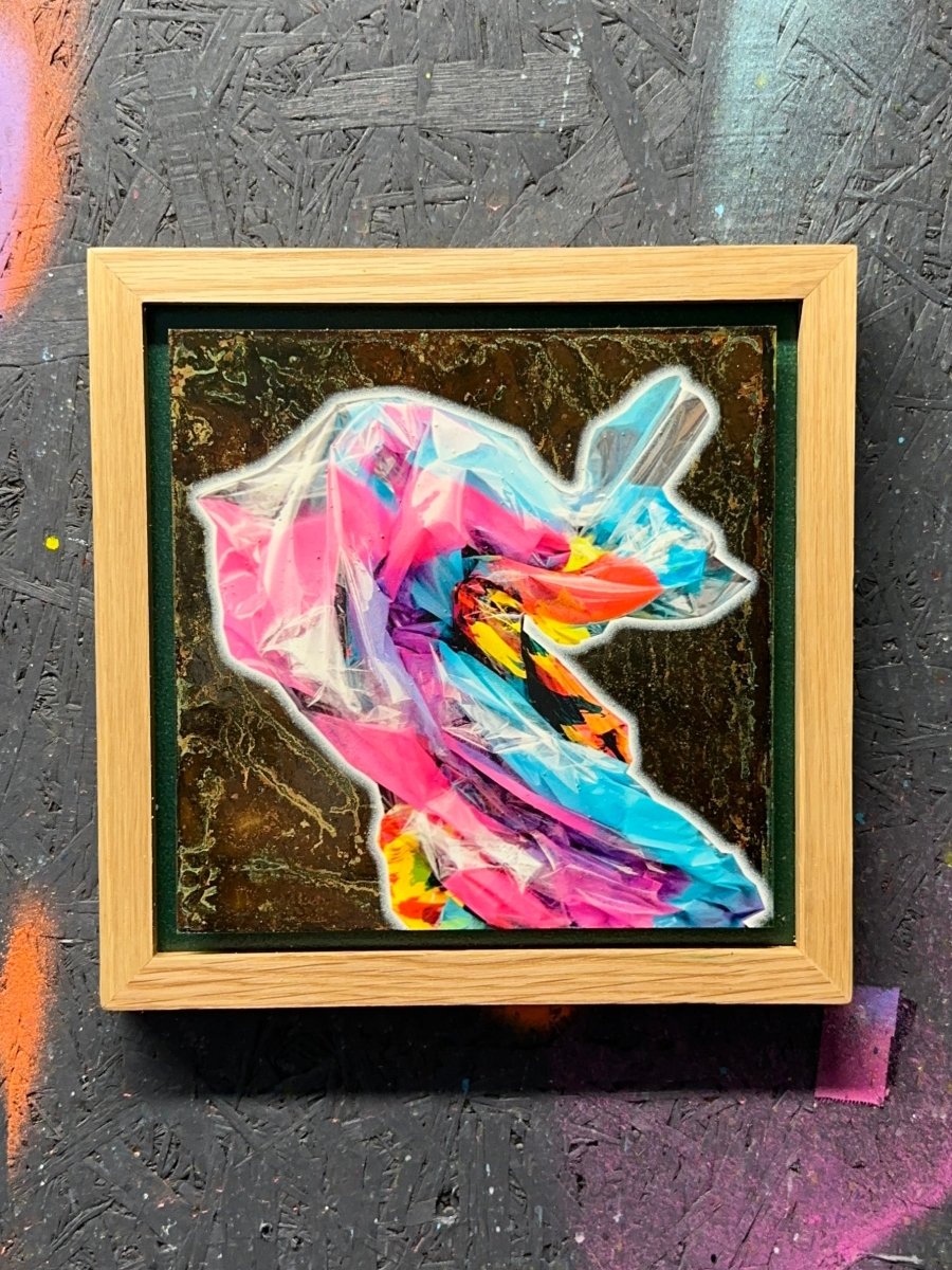 Dolly Square/ Oxidised Original Artwork Artwork OLI FOWLER ART tag1  one - off