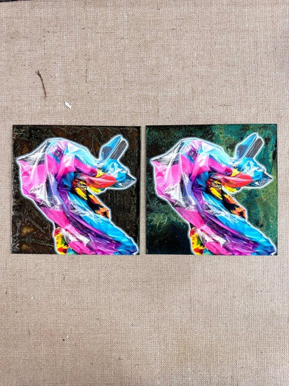 Dolly Square/ Oxidised Original Artwork - shop_name