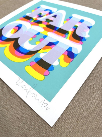 Far Out - Limited Edition Typography Screenprint - shop_name