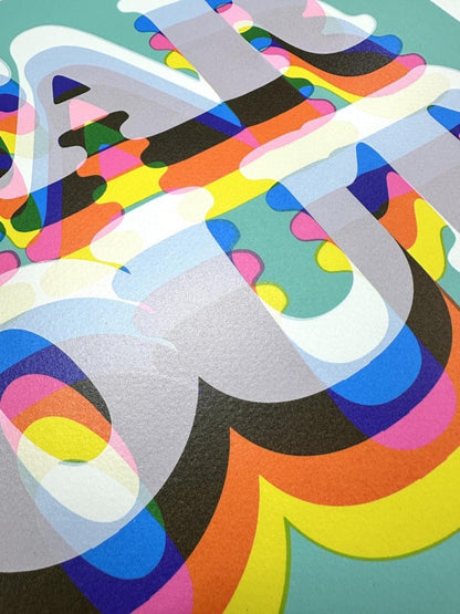 Far Out - Limited Edition Typography Screenprint - shop_name