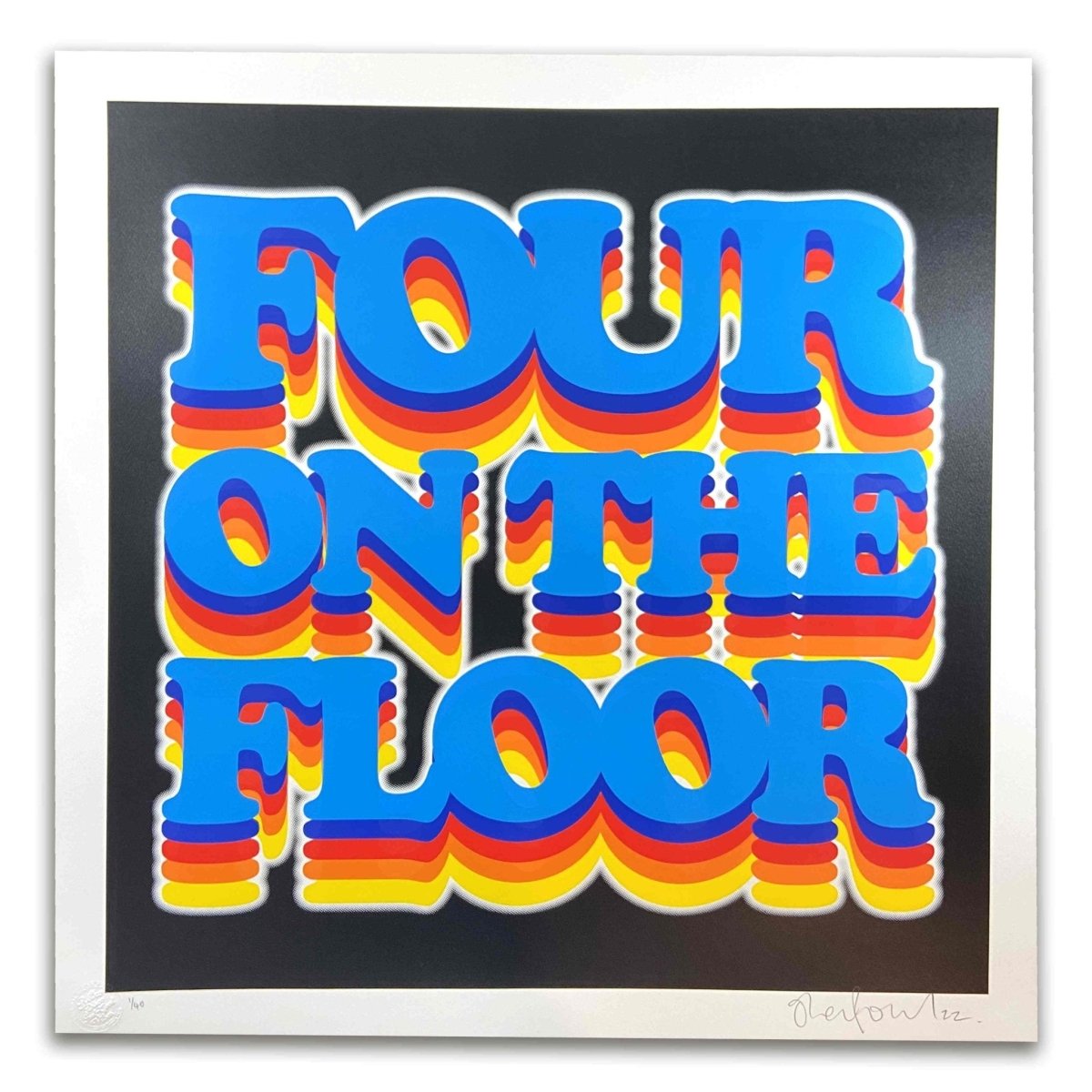 Four on the Floor - Large Format Limited Edition Disco Screenprint - shop_name