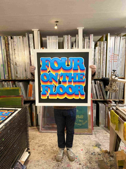 Four on the Floor - Large Format Limited Edition Disco Screenprint - shop_name