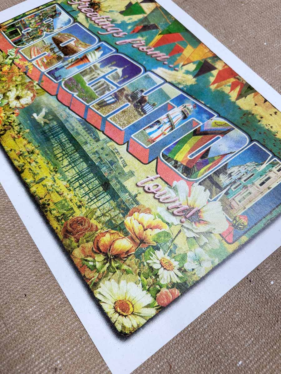 Greetings From..Brighton Artwork OLI FOWLER ART tag1  British art