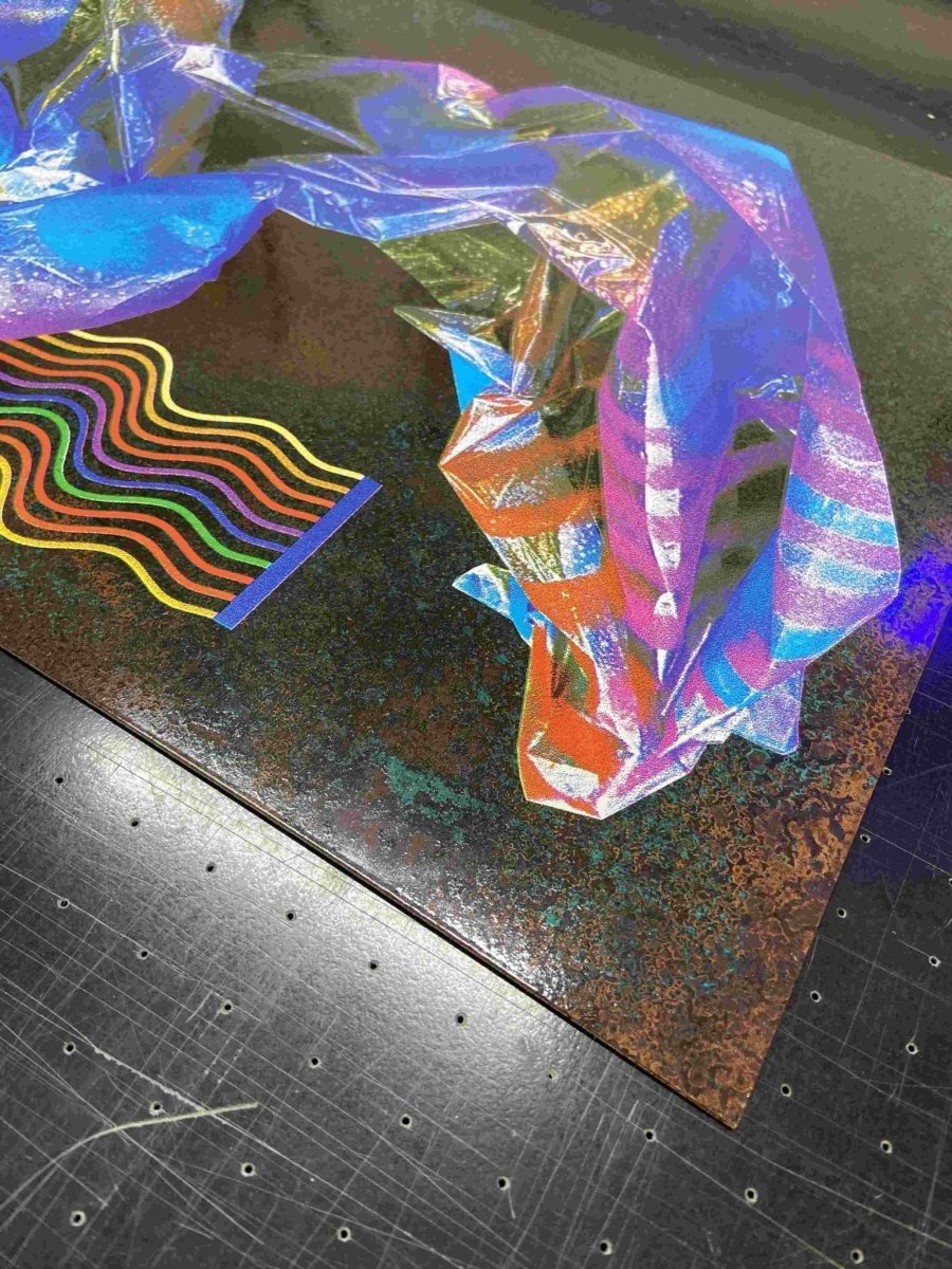 HEX2 Oxidised Copper Screenprint - shop_name