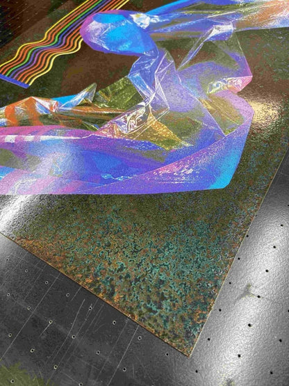 HEX2 Oxidised Copper Screenprint - shop_name