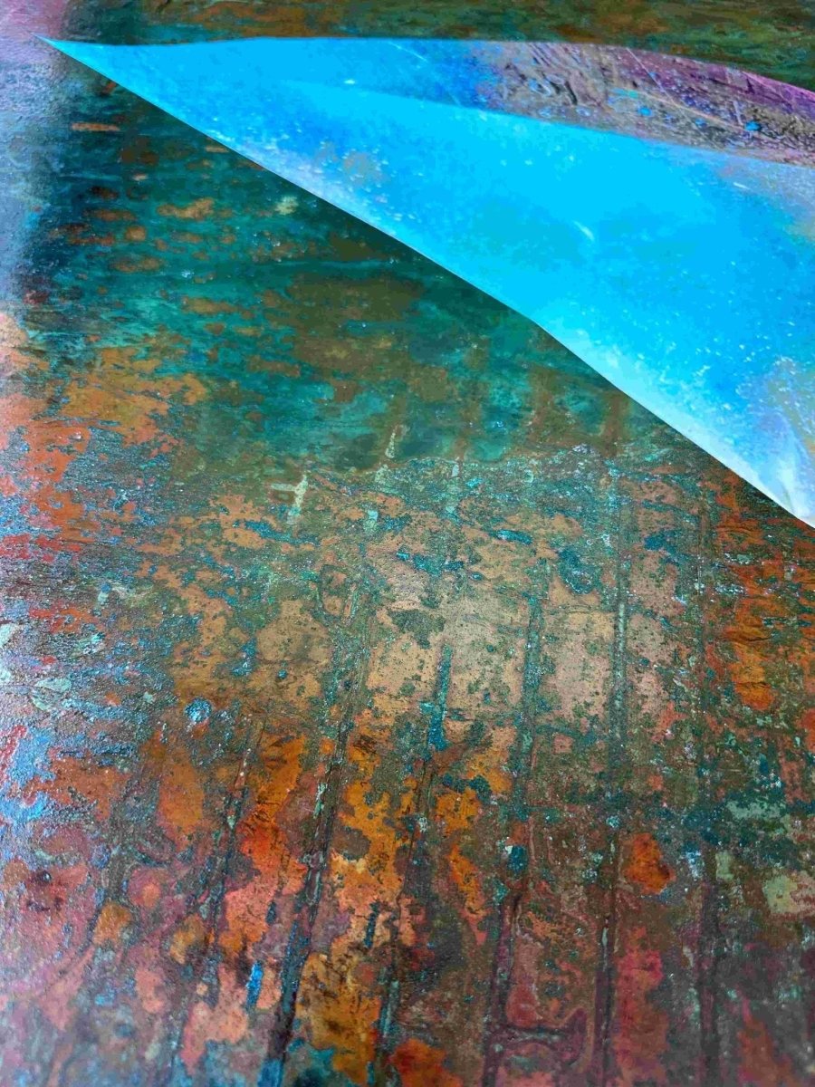 HEXA2 Original Framed Oxidised Copper Artwork Artwork OLI FOWLER ART tag1  Art