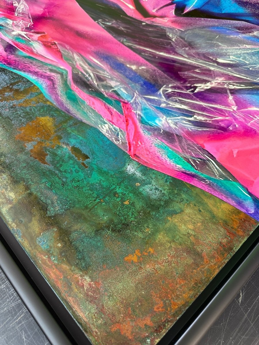 HEXA5 Original Framed Oxidised Copper Artwork - shop_name