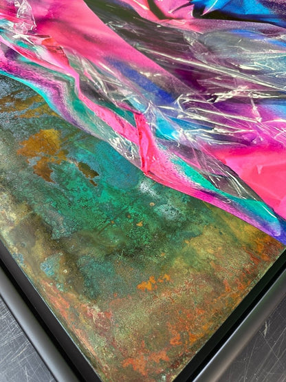 HEXA5 Original Framed Oxidised Copper Artwork - shop_name