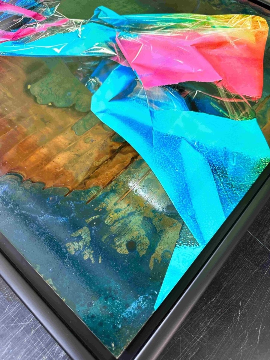 HEXA6 Original Framed Oxidised Copper Artwork - shop_name