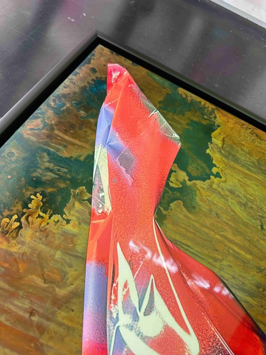 HEXA7 Original Framed Oxidised Copper Artwork - shop_name