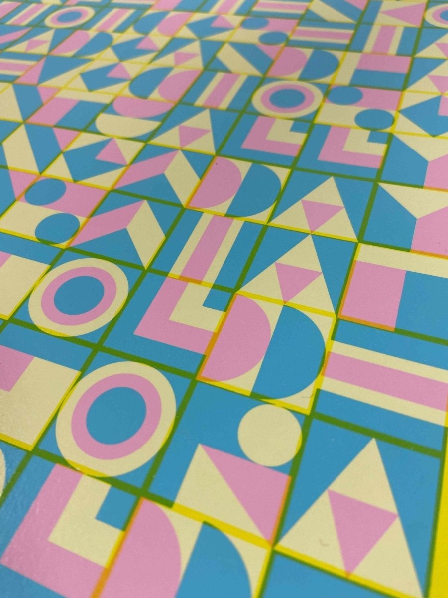 Hidden Typography "Paths of Gold" Screenprint - shop_name