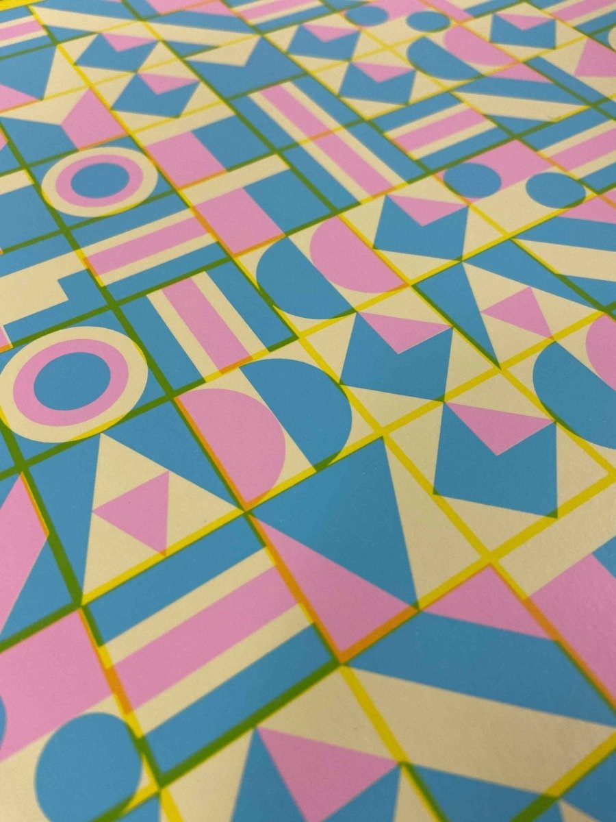 Hidden Typography "Paths of Gold" Screenprint - shop_name