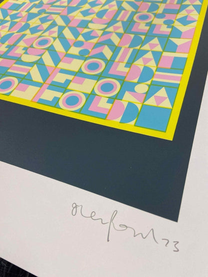 Hidden Typography "Paths of Gold" Screenprint - shop_name