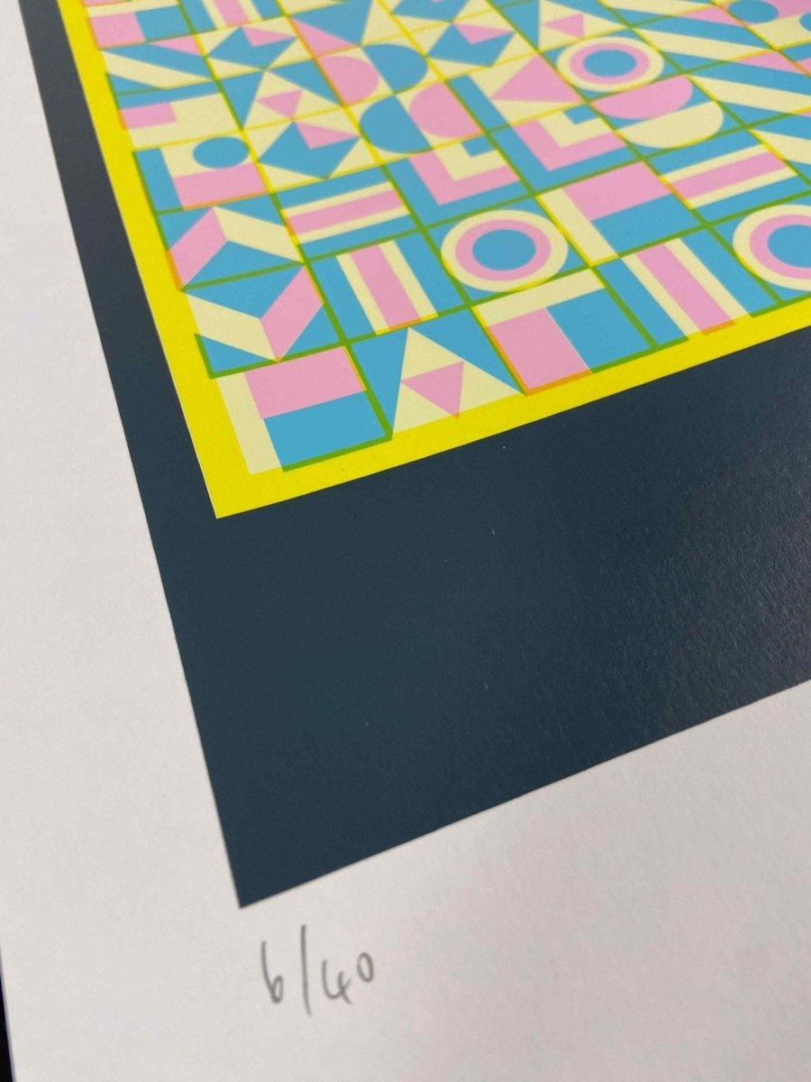 Hidden Typography "Paths of Gold" Screenprint - shop_name