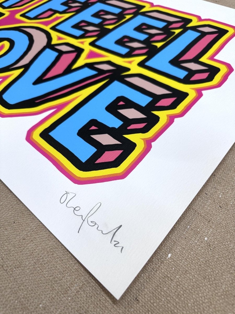 I Feel Love Hand pulled screenprint - shop_name