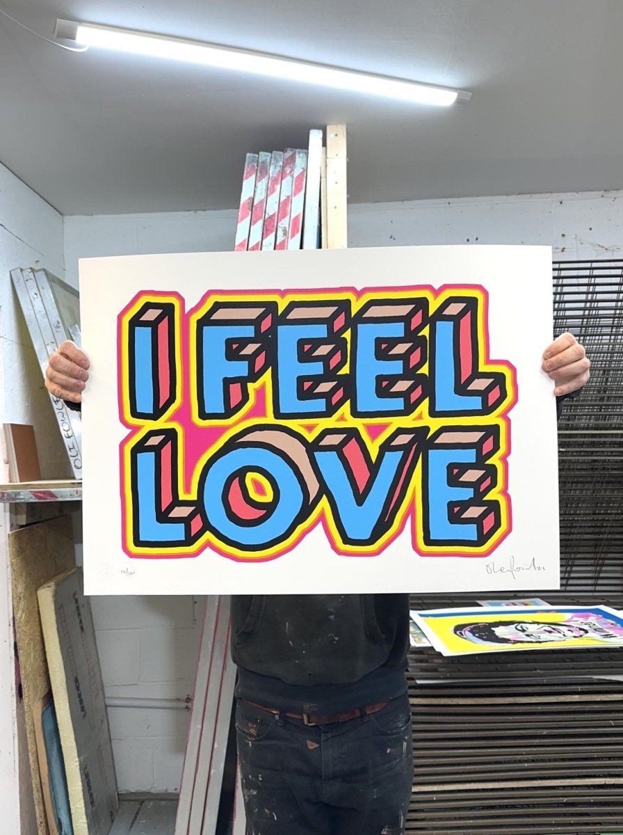 I Feel Love Hand pulled screenprint - shop_name