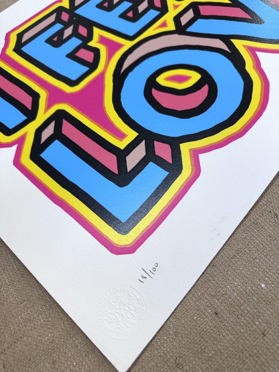 I Feel Love Hand pulled screenprint - shop_name