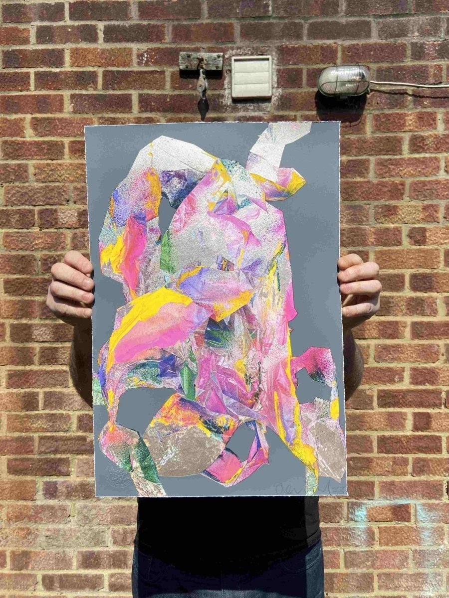 I See A Rabbit Abstract Screenprint - shop_name