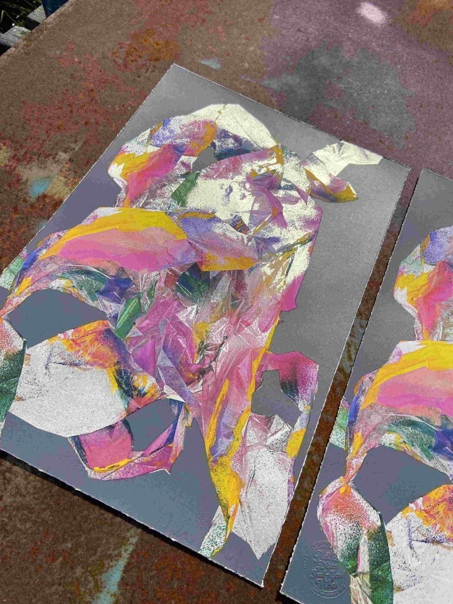 I See A Rabbit Abstract Screenprint - shop_name