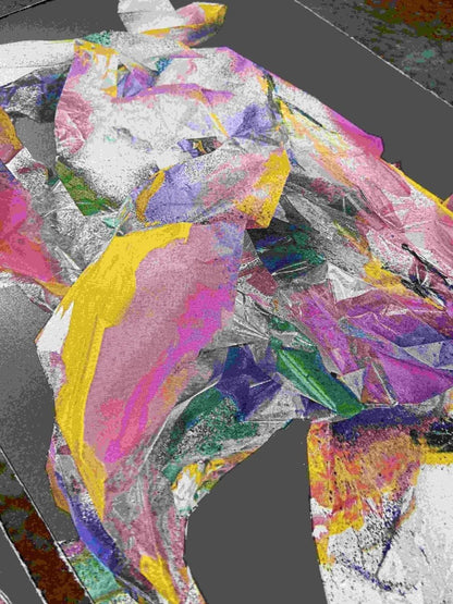 I See A Rabbit Abstract Screenprint - shop_name