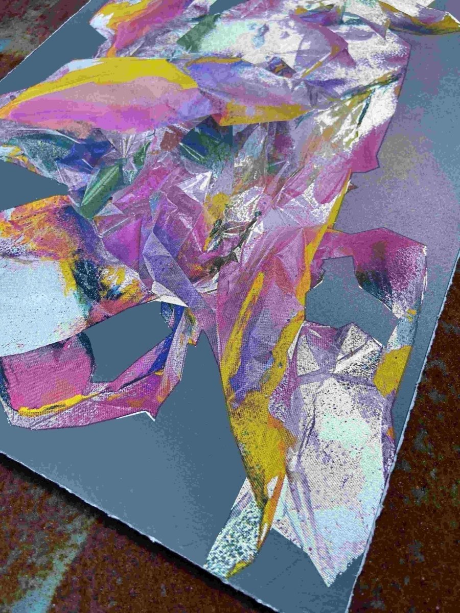 I See A Rabbit Abstract Screenprint - shop_name