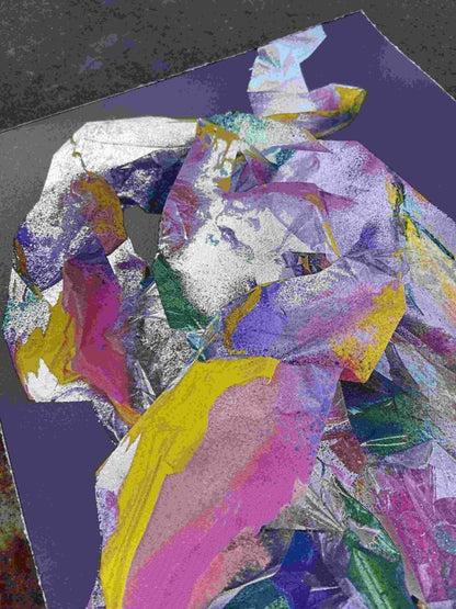 I See A Rabbit Abstract Screenprint - shop_name