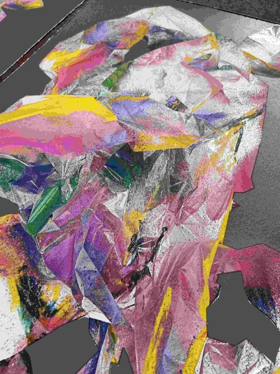 I See A Rabbit Abstract Screenprint - shop_name