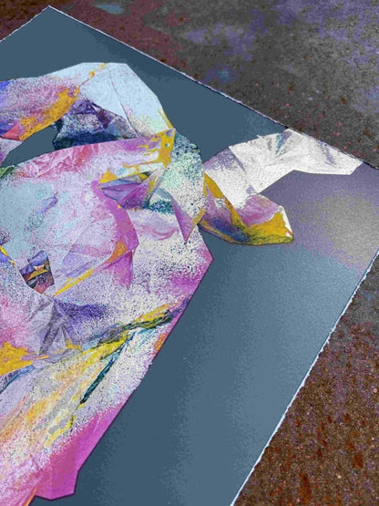 I See A Rabbit Abstract Screenprint - shop_name