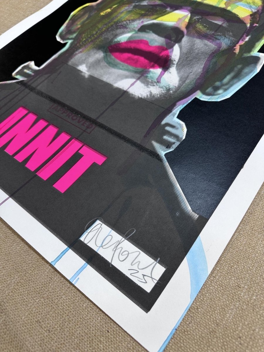 INNIT / ORIGINAL (3B) SCREENPRINT - #OLIFOWLERART