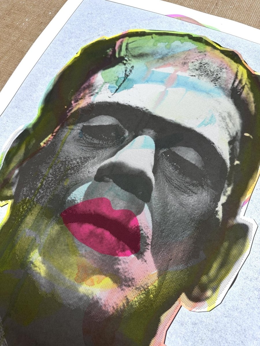 INNIT / ORIGINAL (3W) SCREENPRINT - #OLIFOWLERART - frankenstein