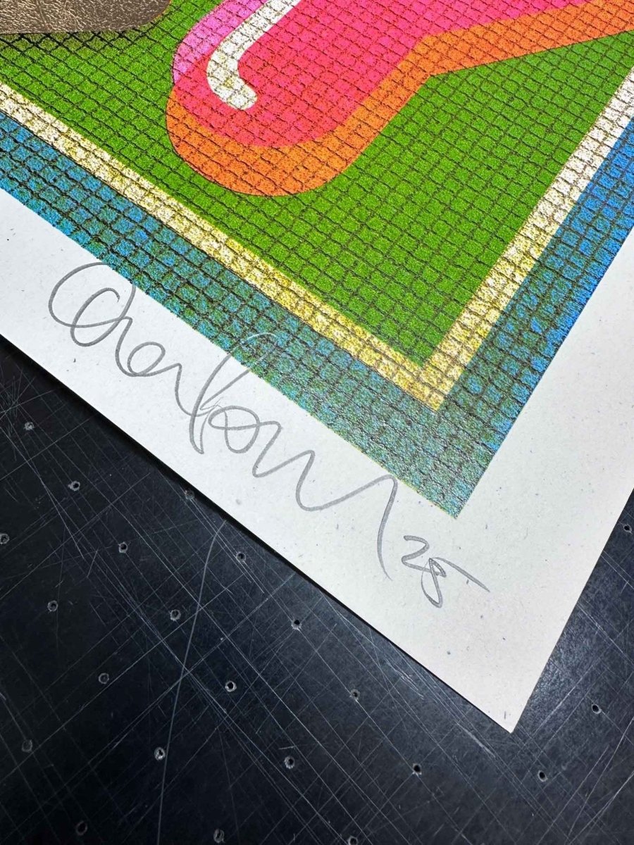 Juicy Hand Pulled Screenprint With Gold Leaf - shop_name