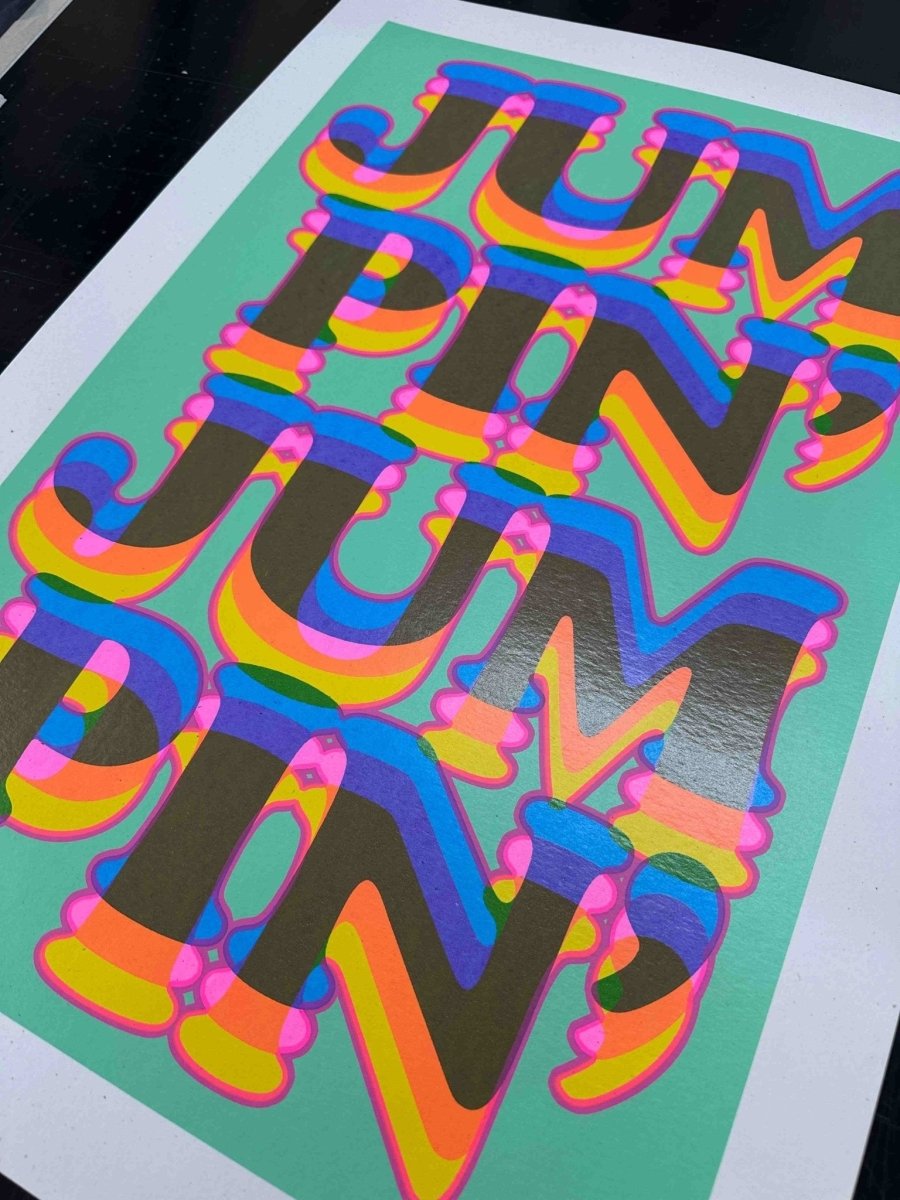 Jumpin' Hand Pulled Screenprint - shop_name