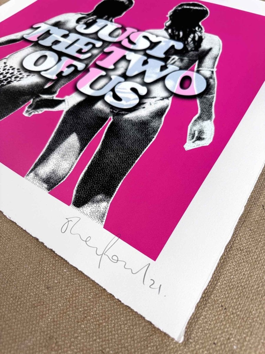 Just The Two Of Us Handpulled Screenprint Original screenprint OLI FOWLER ART tag1  Handpulled Screenprint