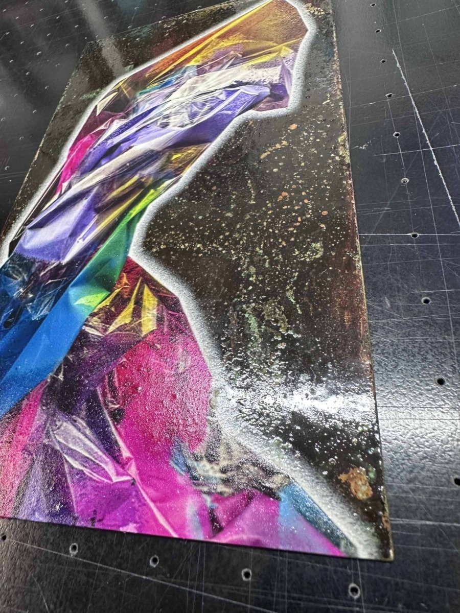 Lean Rectangle Original Oxidised Artwork - shop_name