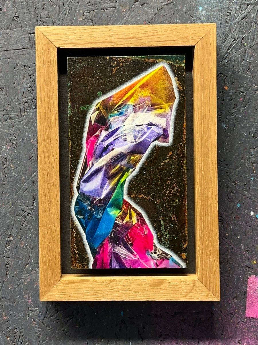 Lean Rectangle Original Oxidised Artwork - shop_name Lean Rectangle Original Oxidised Artwork