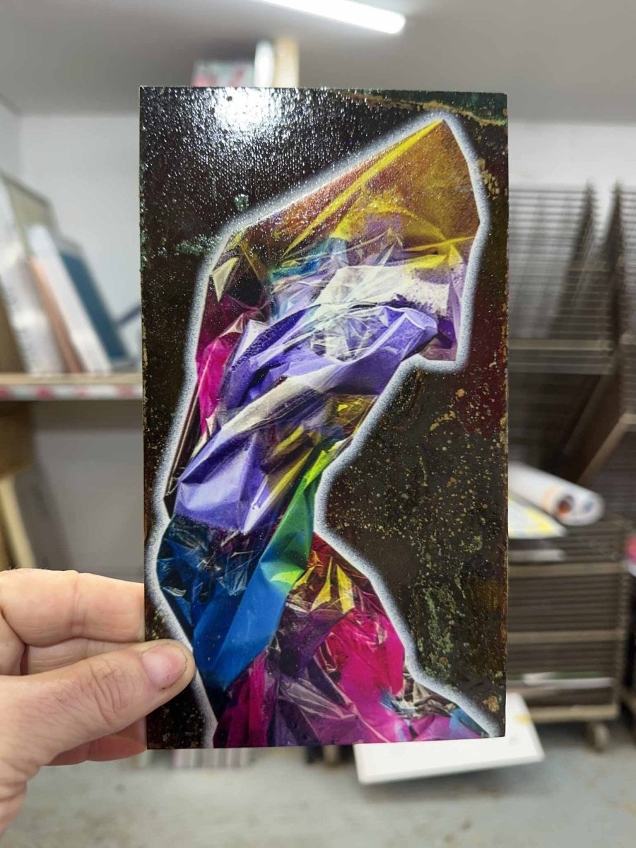 Lean Rectangle Original Oxidised Artwork - shop_name