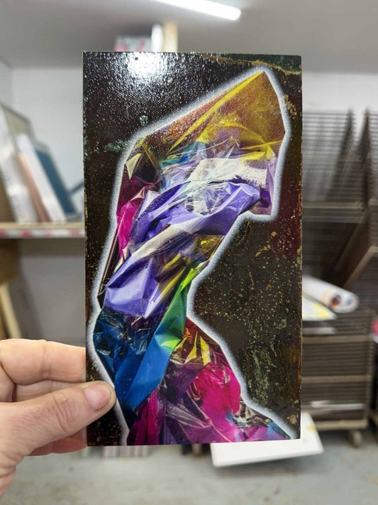 Lean Rectangle Original Oxidised Artwork - shop_name