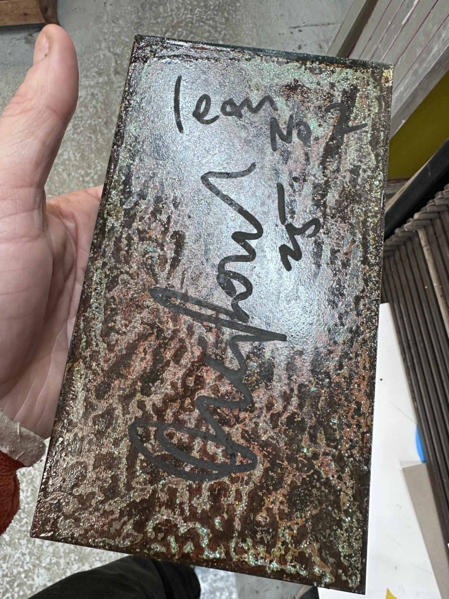 Lean Rectangle Original Oxidised Artwork - shop_name