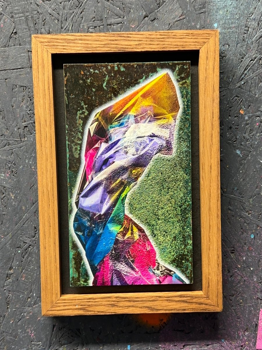Lean Rectangle Original Oxidised Artwork Artwork OLI FOWLER ART tag1  collage art