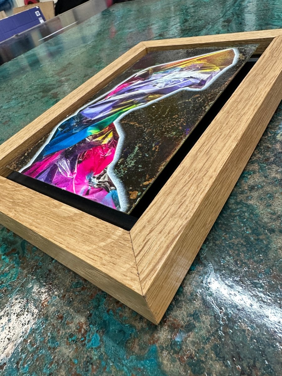 Lean Rectangle Original Oxidised Artwork - shop_name Lean Rectangle Original Oxidised Artwork