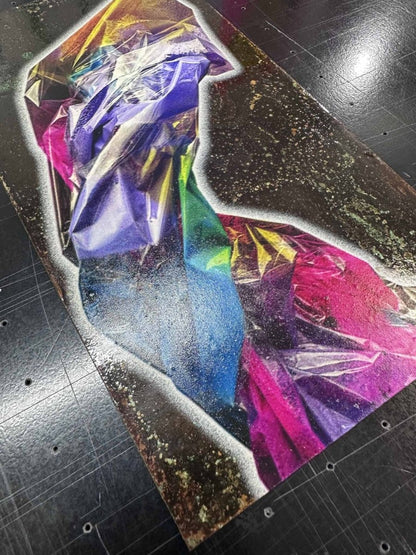 Lean Rectangle Original Oxidised Artwork - shop_name