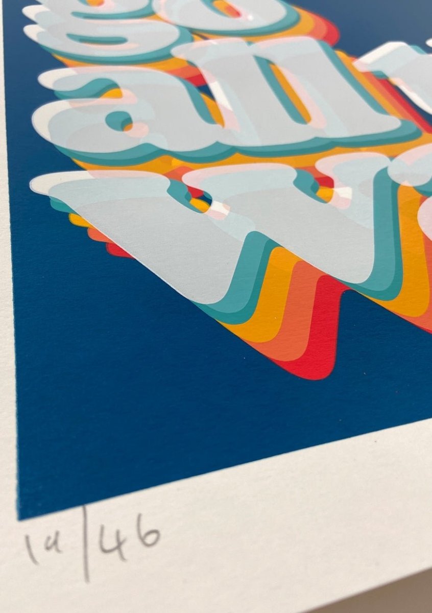 Let’s Go All The Way Hand Pulled Screenprint - shop_name