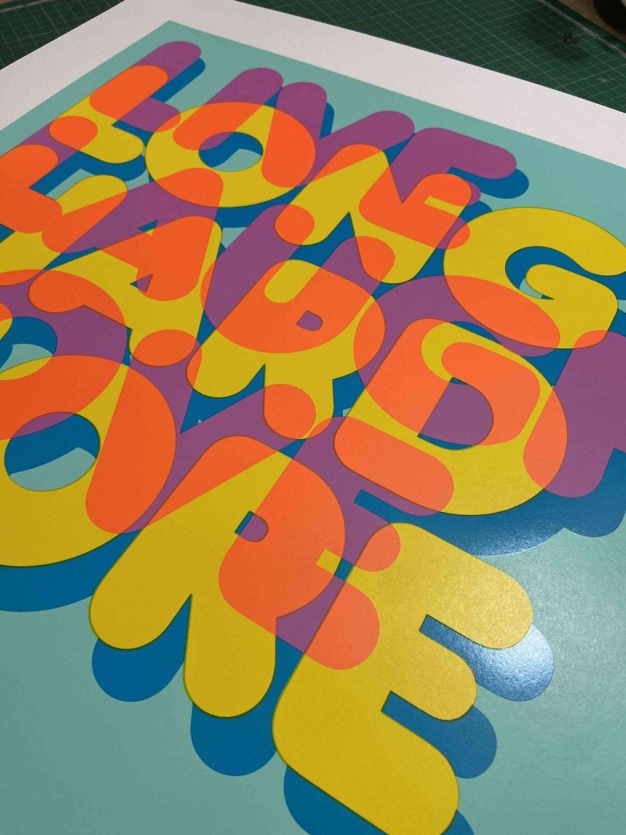 Live Laugh Love Hand Pulled Screenprint - shop_name