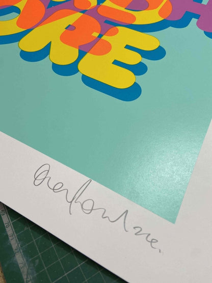 Live Laugh Love Hand Pulled Screenprint - shop_name