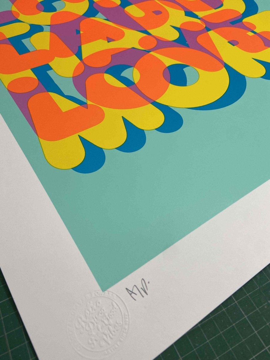 Live Laugh Love Hand Pulled Screenprint - shop_name