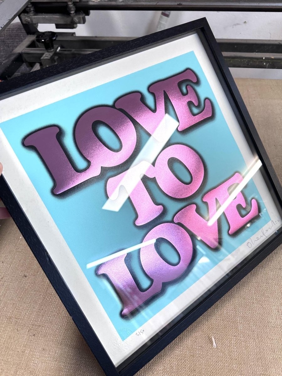 LOVE BLUE (FRAMED) - shop_name