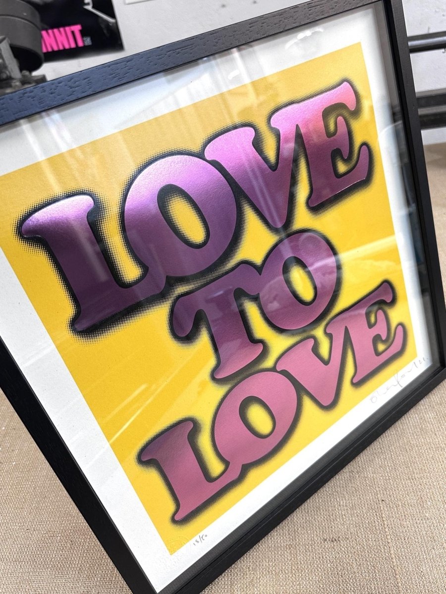LOVE YELLOW (FRAMED) - shop_name