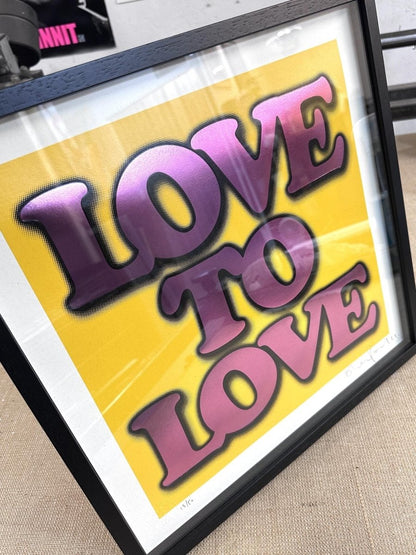 LOVE YELLOW (FRAMED) - shop_name