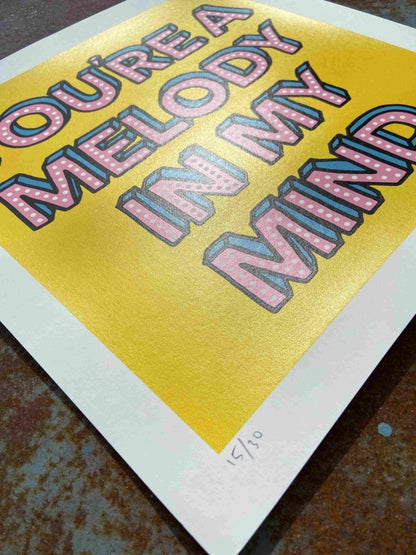 Melody Hand Pulled Screen Print - shop_name