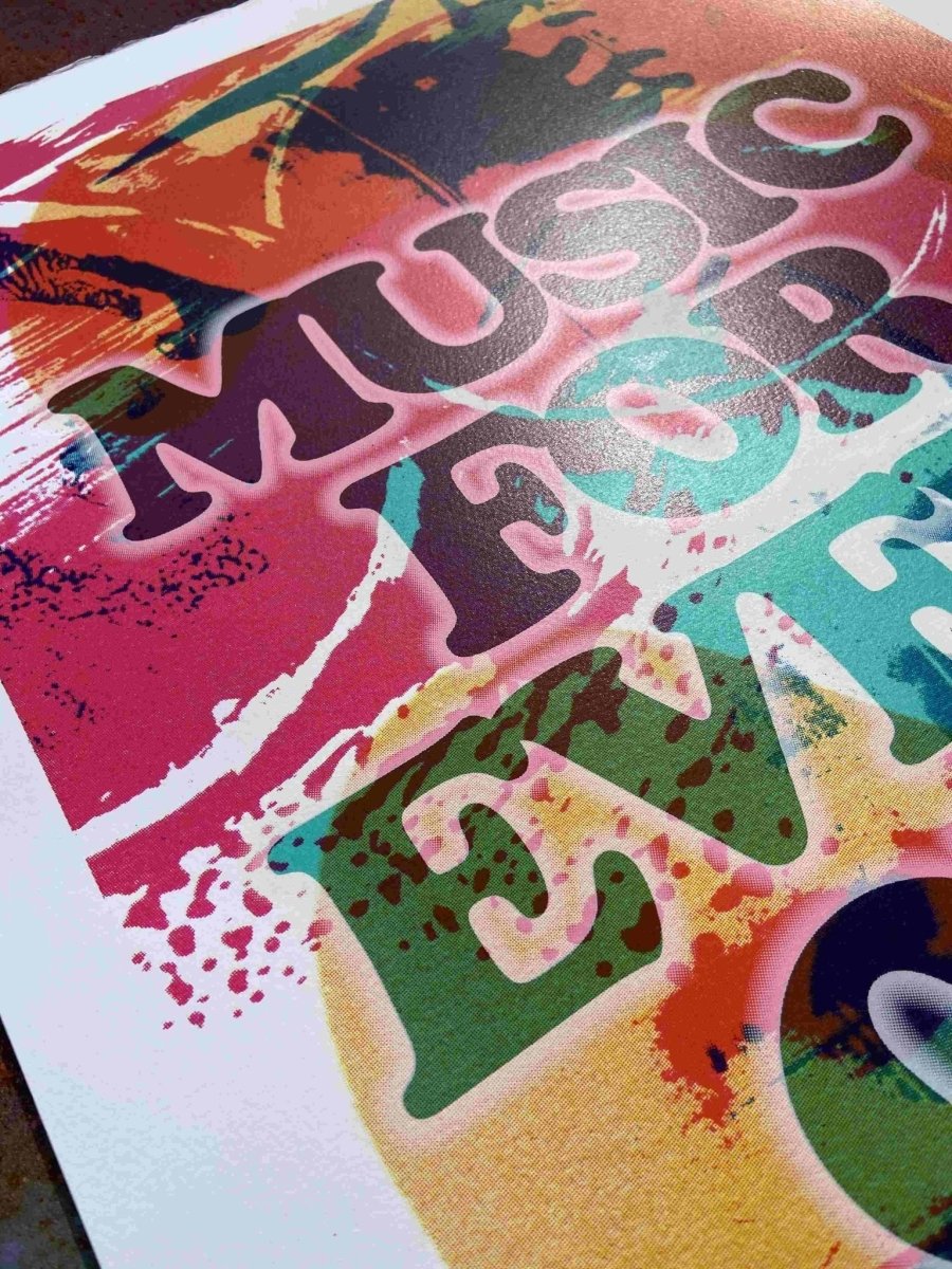 Music For Everyone Hand Pulled Screenprint - shop_name